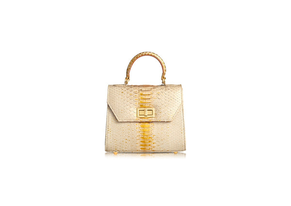 Alba di Champagne - Python Handbag