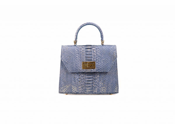 Sahara Sky Python Handbag