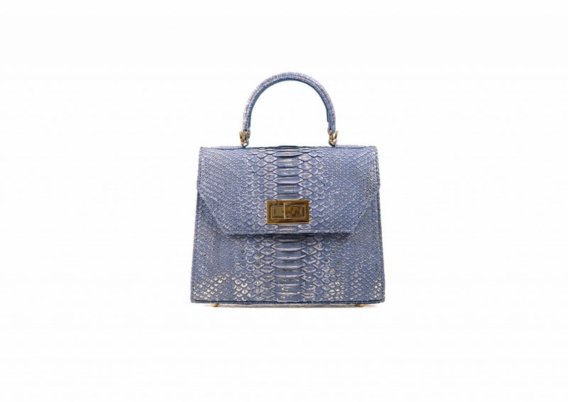 Sahara Sky Python Handbag