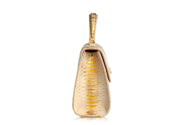 Alba di Champagne - Python Handbag
