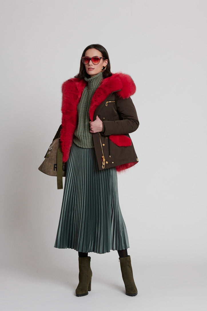 Vivian Parka - Red *SAMPLE*